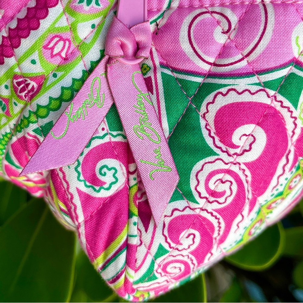 Vera Bradley Pinwheel Pink Small Libby Cargo Hobo Crossbody Bag Purse Pockets - Picture 16 of 16